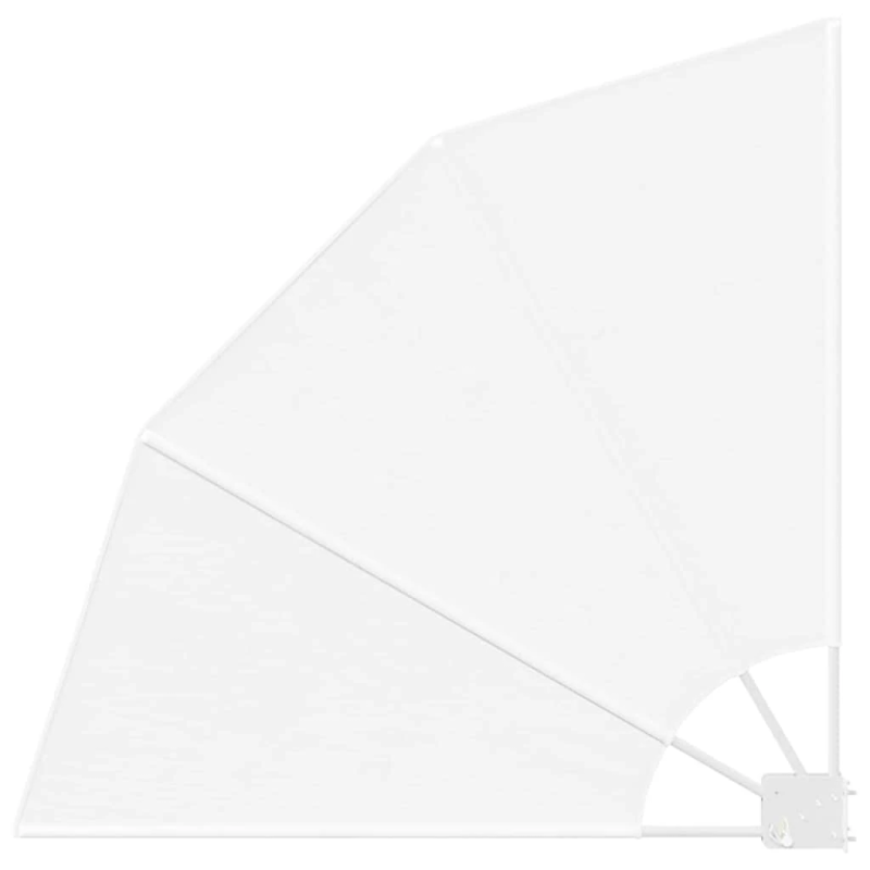 vidaXL Balkona privātuma ekrāns Balts 115 x 115 cm Poliesters