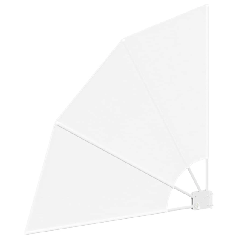 vidaXL Balkona privātuma ekrāns Balts 115 x 115 cm Poliesters