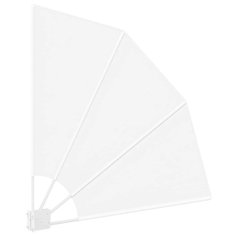 vidaXL Balkona privātuma ekrāns Balts 115 x 115 cm Poliesters