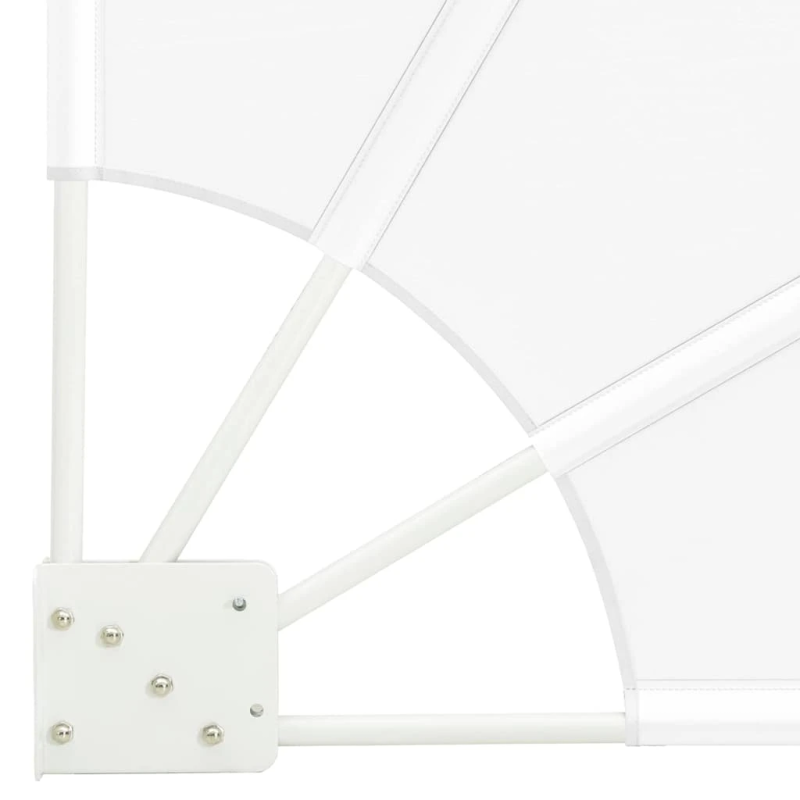 vidaXL Balkona privātuma ekrāns Balts 115 x 115 cm Poliesters