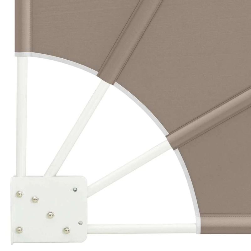 vidaXL Balkona privātuma ekrāns Pelēkbrūna 160 x 160 cm Poliesters