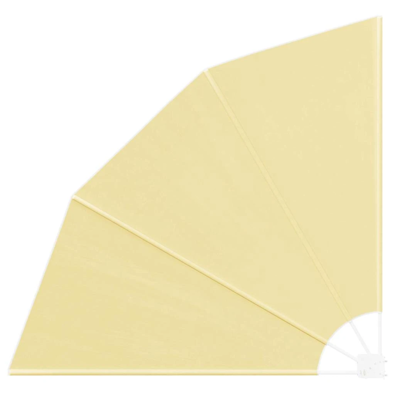 vidaXL Balkona privātuma ekrāns Smilšu 160 x 160 cm Poliesters