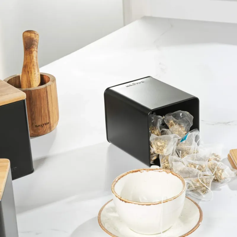 Salter BW12898EU7 Toronto 3-Piece Canister Set Black
