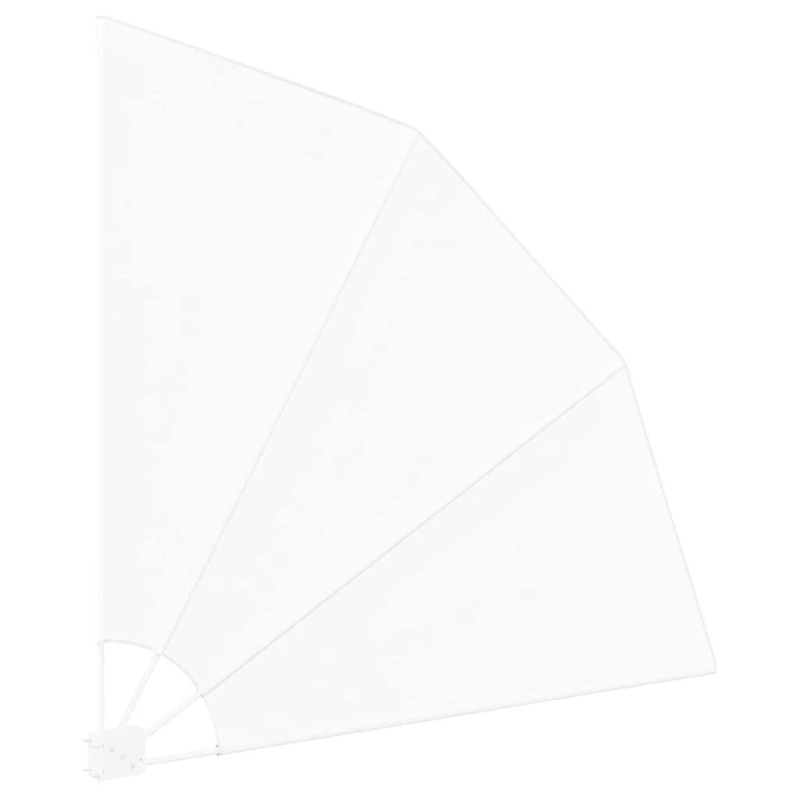 vidaXL Balkona privātuma ekrāns Balts 160 x 160 cm Poliesters