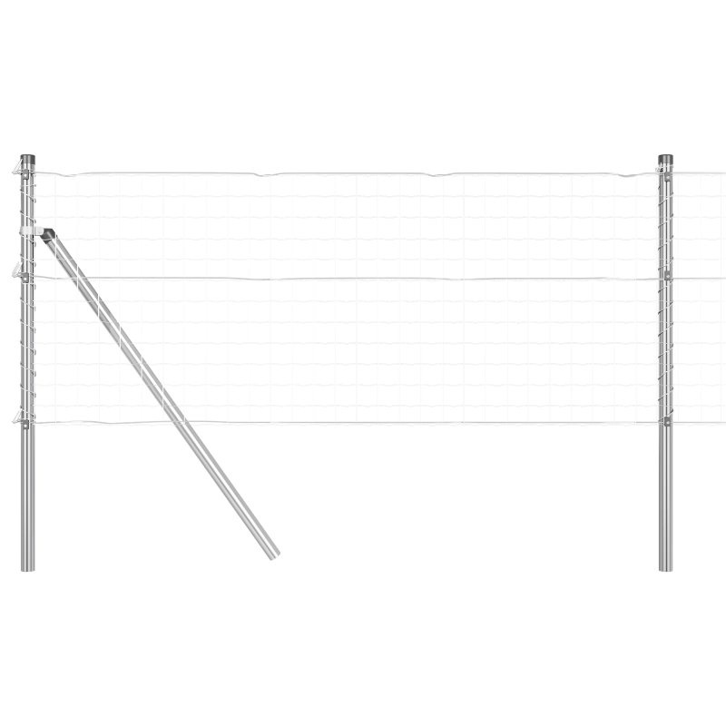 vidaXL Žoga āķis 7 pcs Sudraba Tērauds