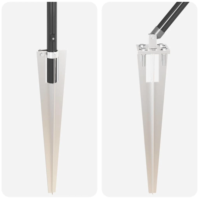 vidaXL Žoga āķis 13 pcs Pelēka Tērauds