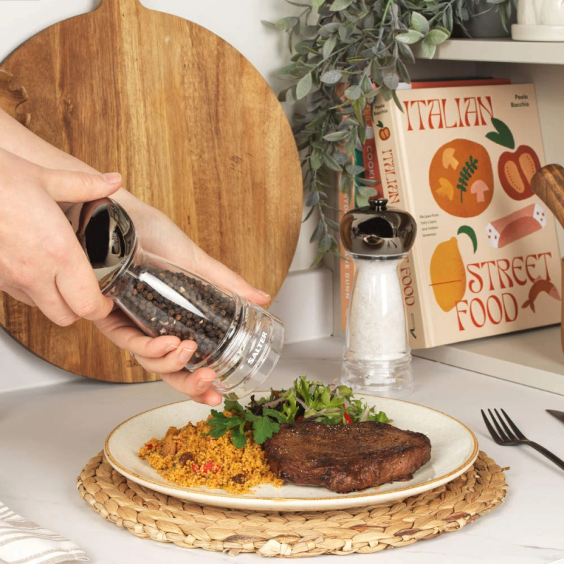 Salter BW12949GEU7 Harper Mill Set Clear-Grey