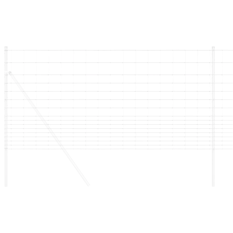 vidaXL Savvaļas žogs Karsti galvanizēts 1000 x 120 x 0.18 cm Dzelzs