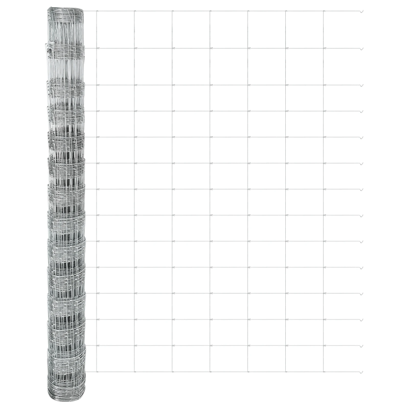 vidaXL Savvaļas žogs Karsti galvanizēts 1000 x 140 x 0.18 cm Dzelzs