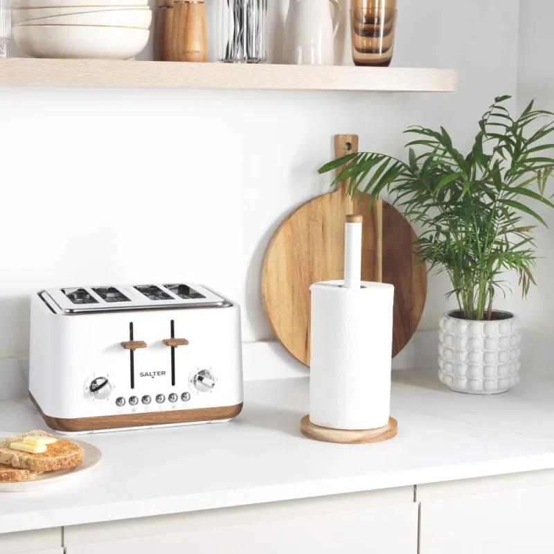 Salter BW13565W1EU7 Toronto Kitchen Roll Holder - White