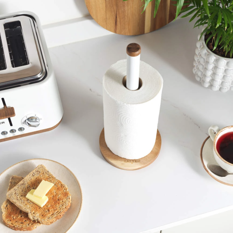 Salter BW13565W1EU7 Toronto Kitchen Roll Holder - White