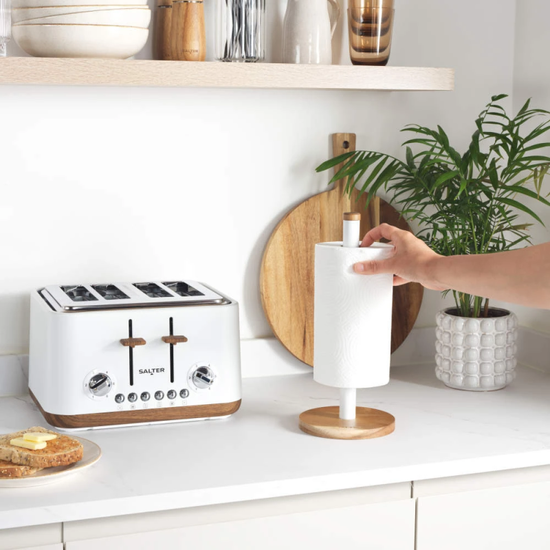 Salter BW13565W1EU7 Toronto Kitchen Roll Holder - White
