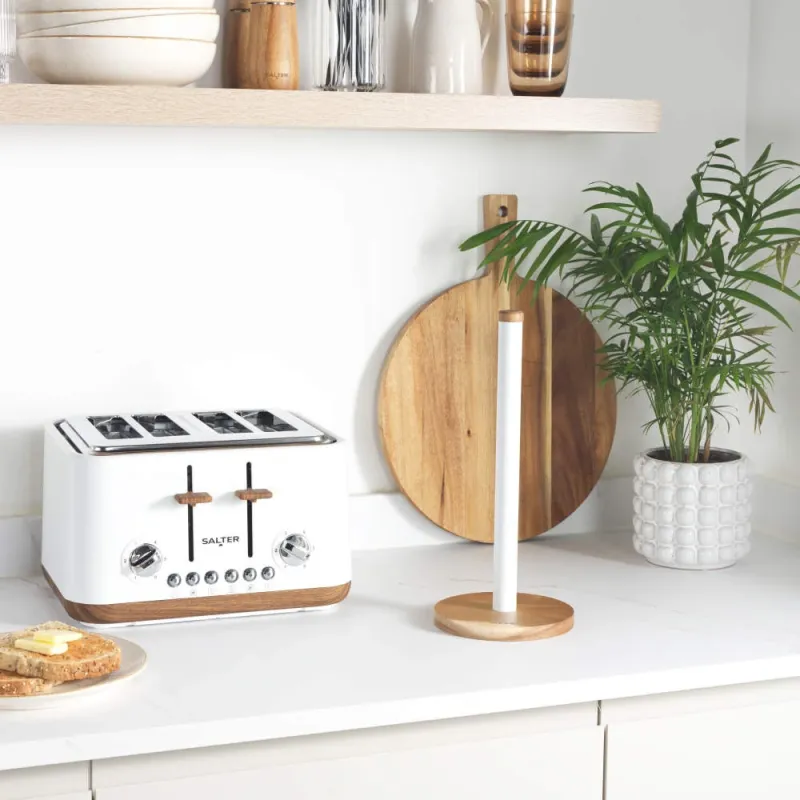Salter BW13565W1EU7 Toronto Kitchen Roll Holder - White