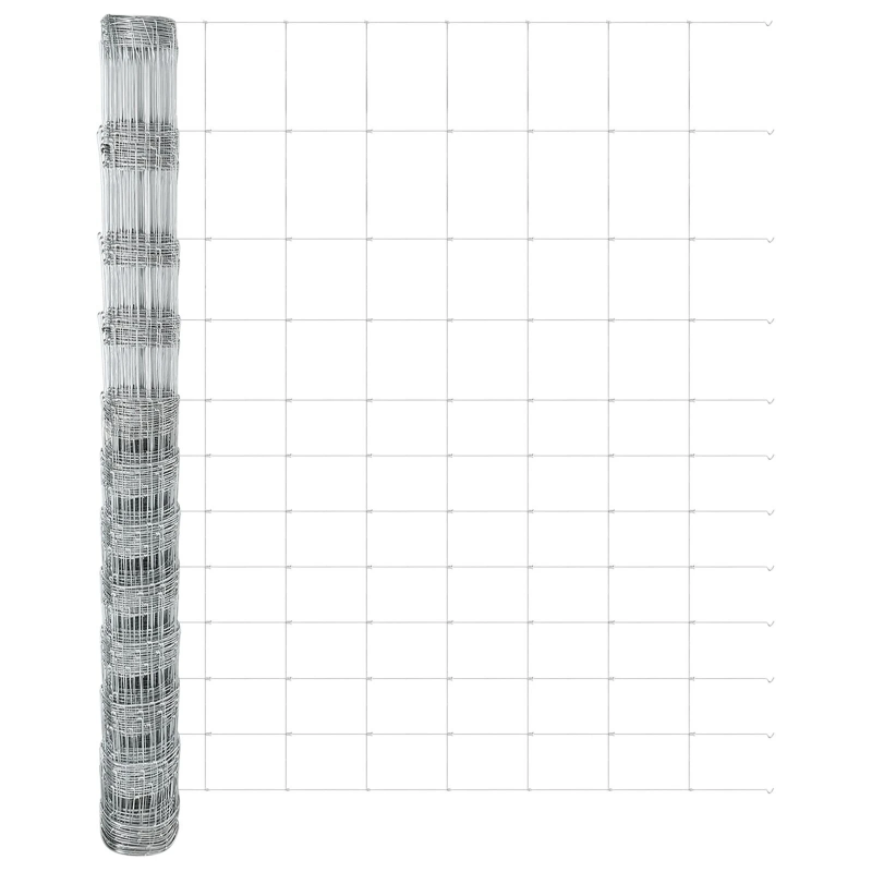 vidaXL Lauku žogs Sudraba 25 x 1,4 m Cinkots tērauds