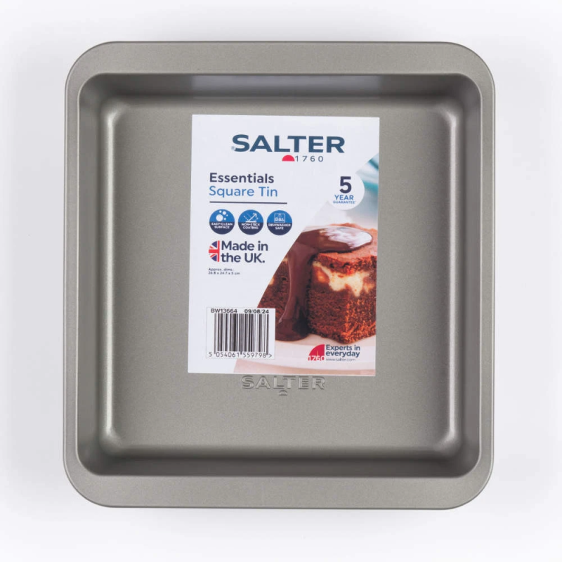 Salter BW13664 Essentials 26cm Square Baking Tin