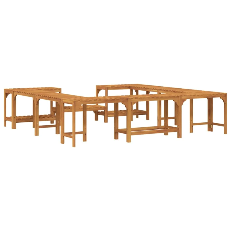 vidaXL Karstā ūdens baseina apmale Brūna 230 x 230 cm