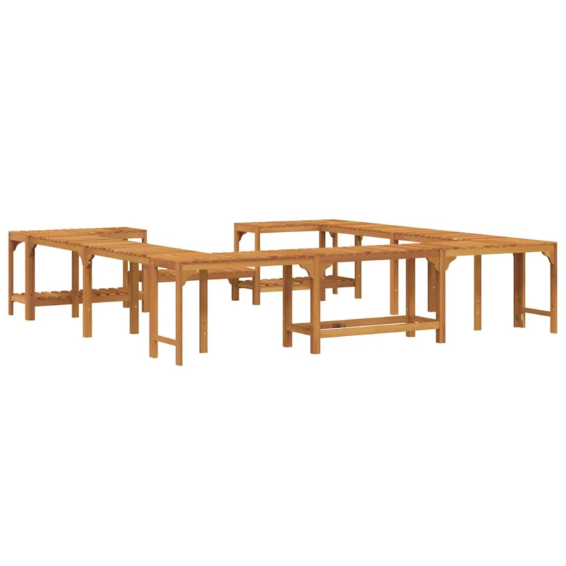 vidaXL Karstā ūdens baseina apmale Brūna 250 x 250 cm