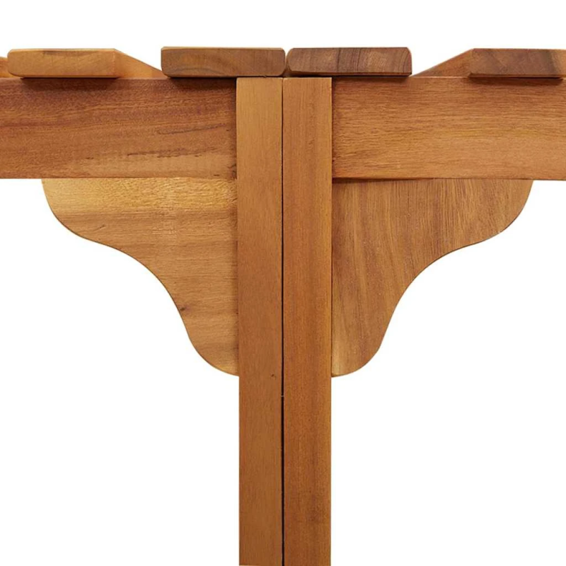 vidaXL Karstā ūdens baseina apmale Brūna DIA255 x 55,5 cm