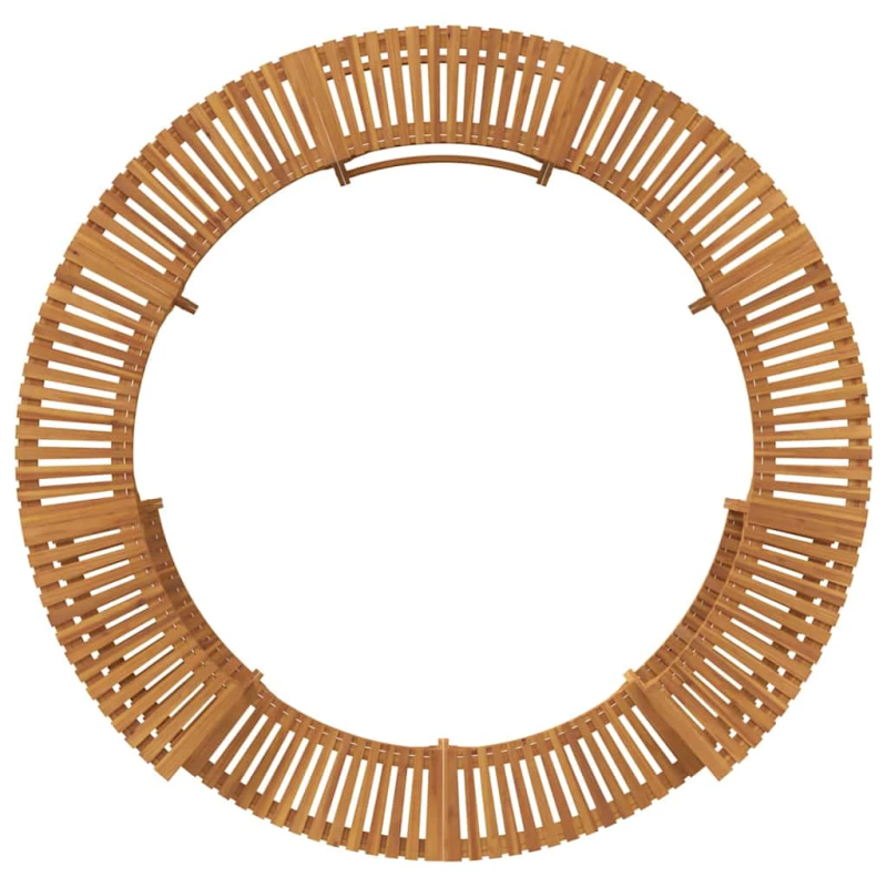 vidaXL Karstā ūdens baseina apmale Brūna DIA275 x 55,5 cm