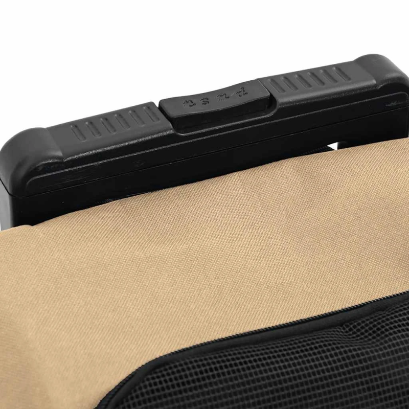 vidaXL mājdzīvnieku ratiņi, 3 vienā, dizains, smilšu krāsas, 48x32x,57-106, cm, oksfordas audums