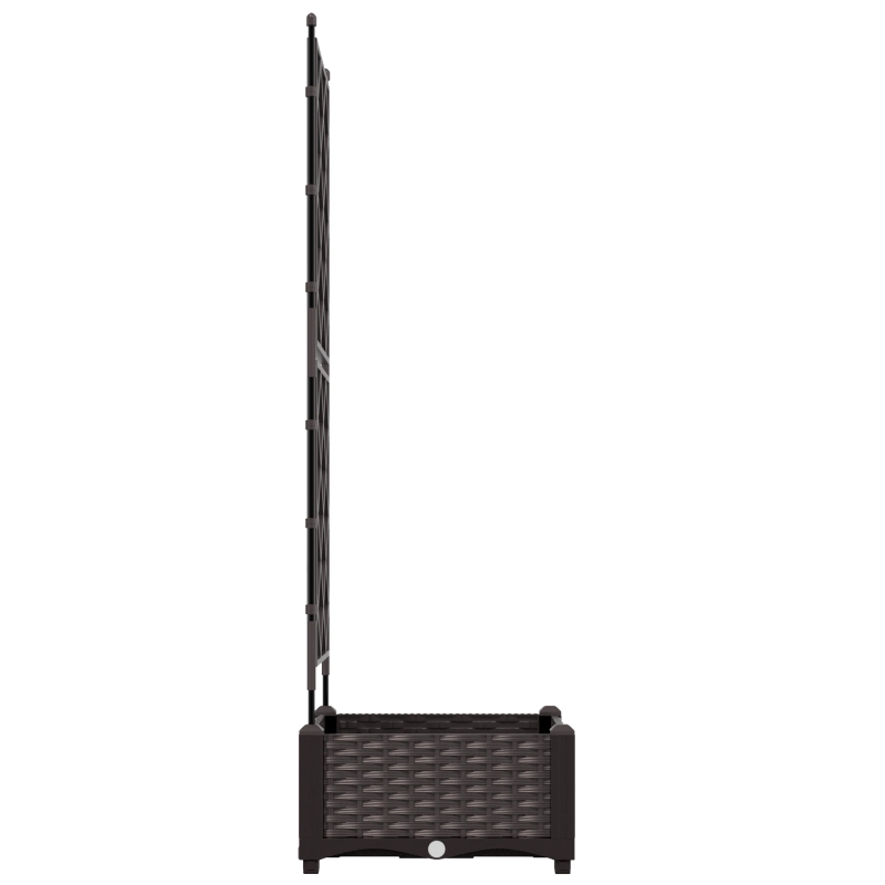 vidaXL Dārza stādītājs Brūna 40 x 40 x 125,5 cm Tērauds