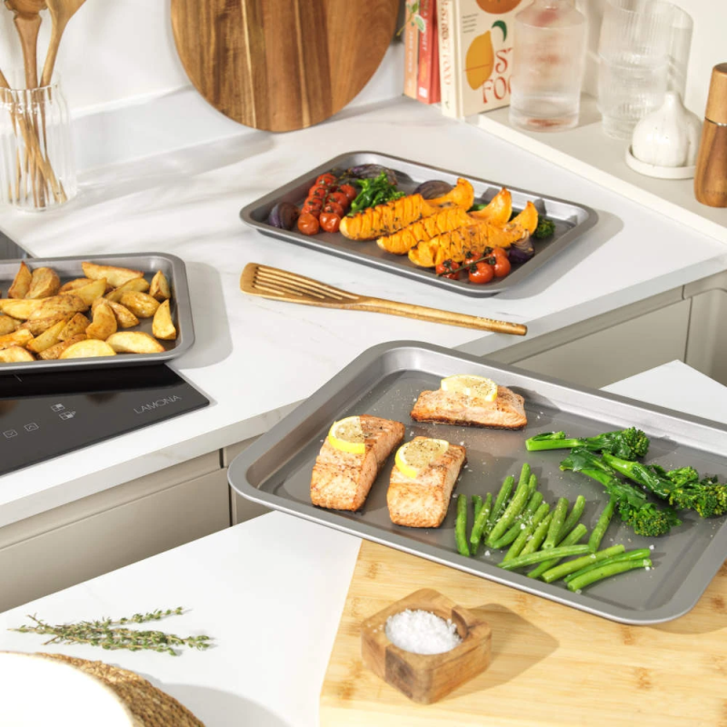 Salter BW13674 Essentials 3-Piece Baking Tray Set