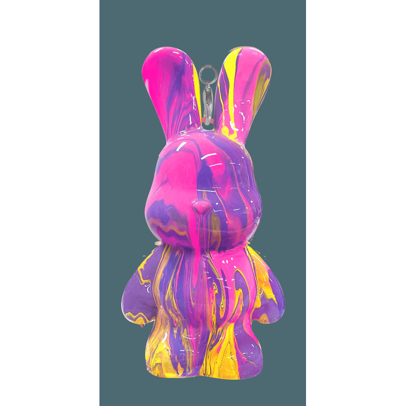 Pour Palz DIY Mini krāsojamais zaķis ar atslēgu piekariņu