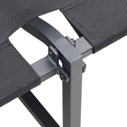 vidaXL Dārza dīvāns Pelēkbrūna 200,5 x 70 x 85,5 cm Tērauds