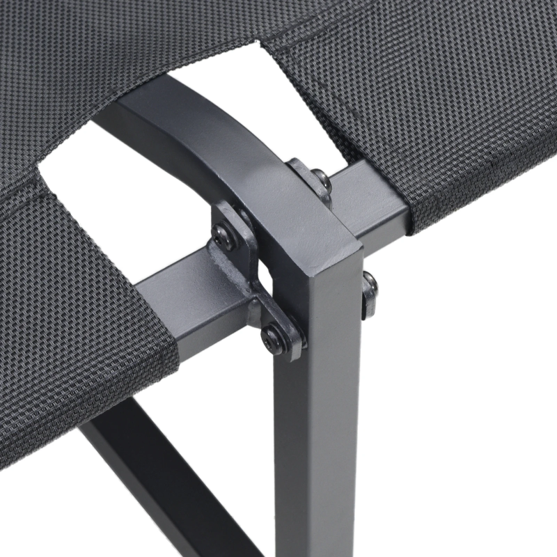 vidaXL Dārza dīvāns Pelēkbrūna 200,5 x 70 x 85,5 cm Tērauds