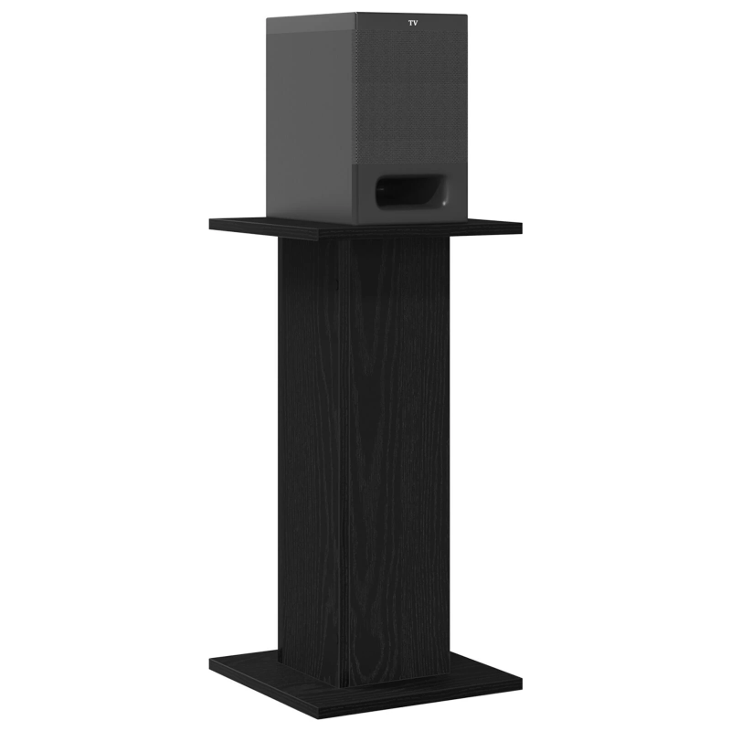 vidaXL Skaļruņu statīvi 2 pcs Melns ozolkoks 30 x 30 x 60 cm