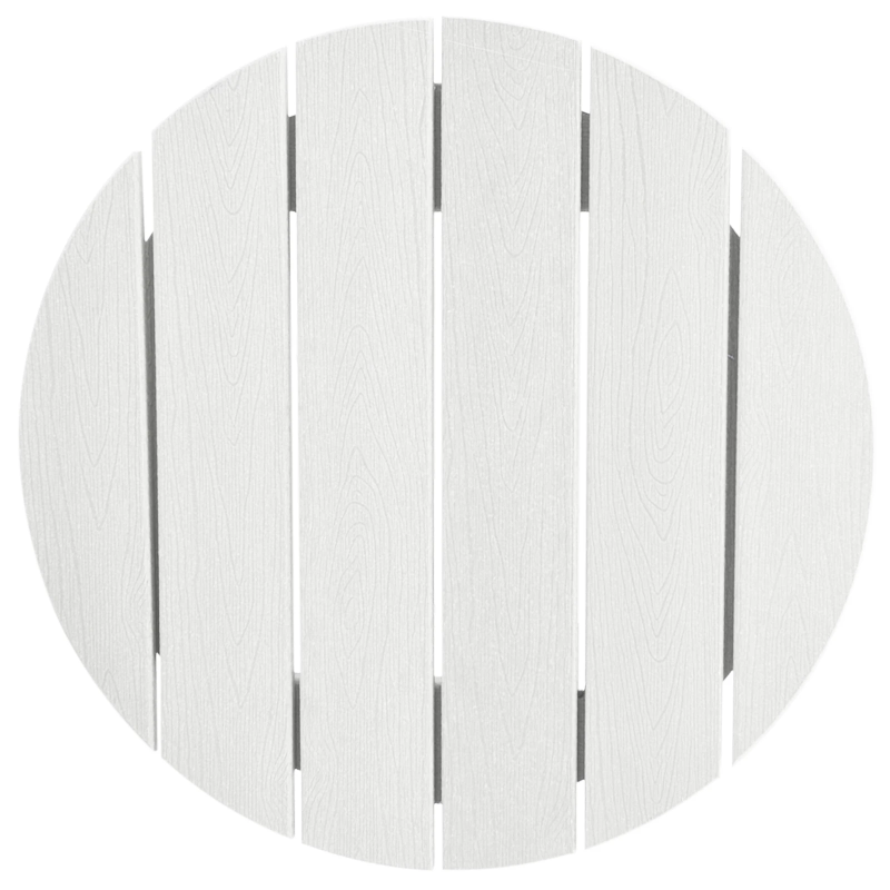 vidaXL Bāra galds Balts 55 x 55 x 107 cm Polietilēns