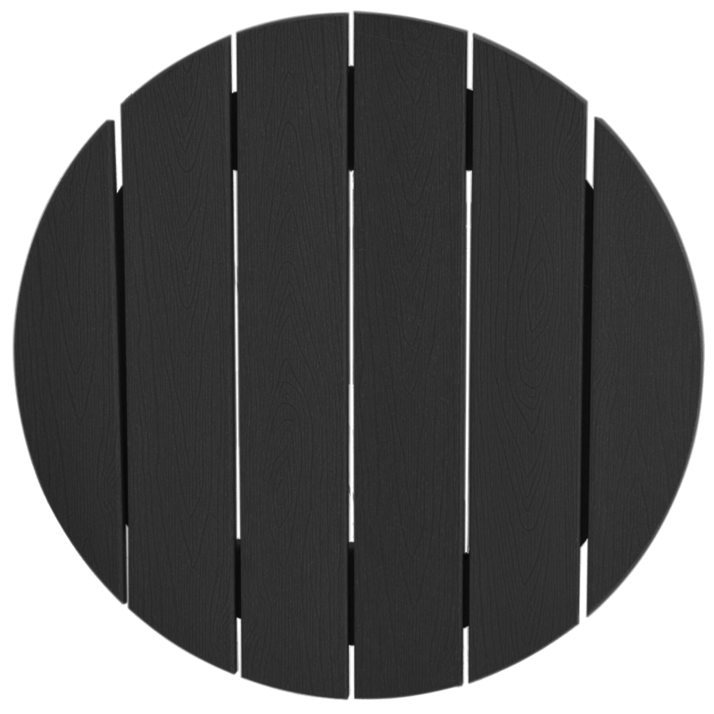 vidaXL Bāra galds Melna 55 x 55 x 107 cm Polietilēns