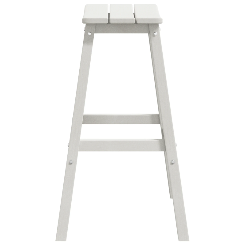 vidaXL Bāra krēsls 2 pcs Balts 52 x 43 x 73,5 cm HDPE