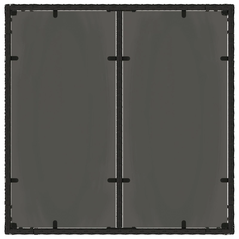 vidaXL Dārza ēdamgalds 11 pcs Bēša poliratāns