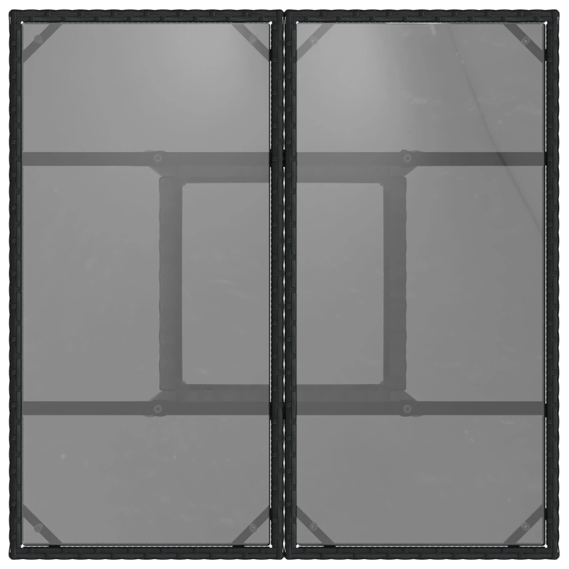 vidaXL Dārza ēdamgalds 3 pcs Bēša poliratāns