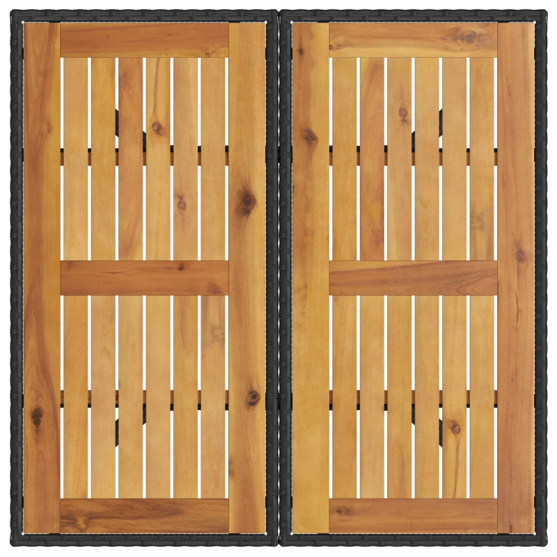 vidaXL Dārza ēdamgalds 5 pcs Pelēka poliratāns