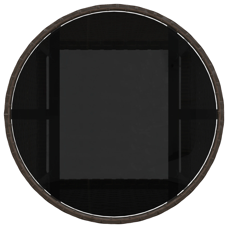 vidaXL Dārza ēdamgalds 5 pcs Brūna poliratāns