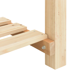 vidaXL Dārza stādītājs Bēša 115 x 59 x 76,5 cm Masīvs egle koks