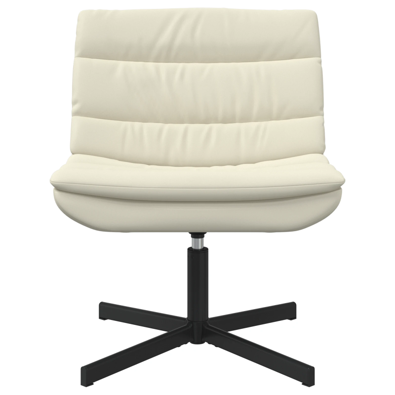 vidaXL Grozāmkrēsls Krēmkrāsa 63 x 75 x 76 cm PU