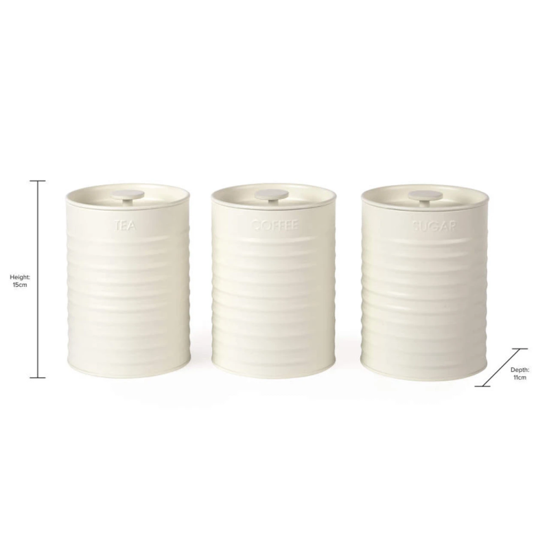 Russell Hobbs RH03268CEU7 3-Piece Countertop Canister Set