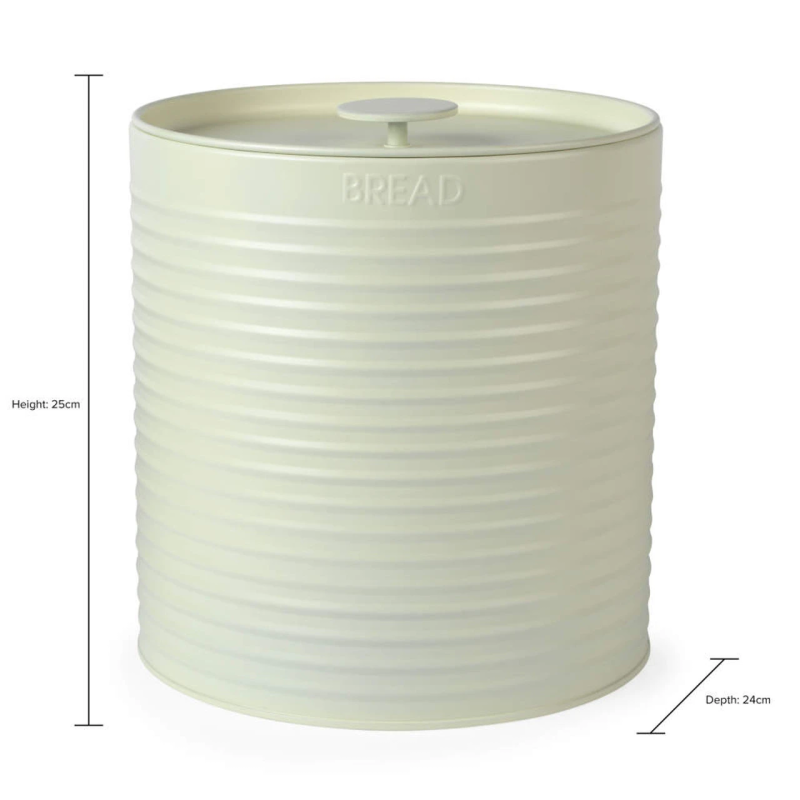 Russell Hobbs RH03269CEU7 Ribbed Bread Bin - Cream