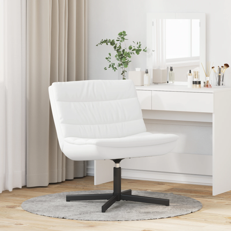 vidaXL Grozāmkrēsls Balts 63 x 75 x 76 cm PU