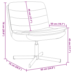 vidaXL Grozāmkrēsls Tumši pelēks 63 x 75 x 76 cm audums