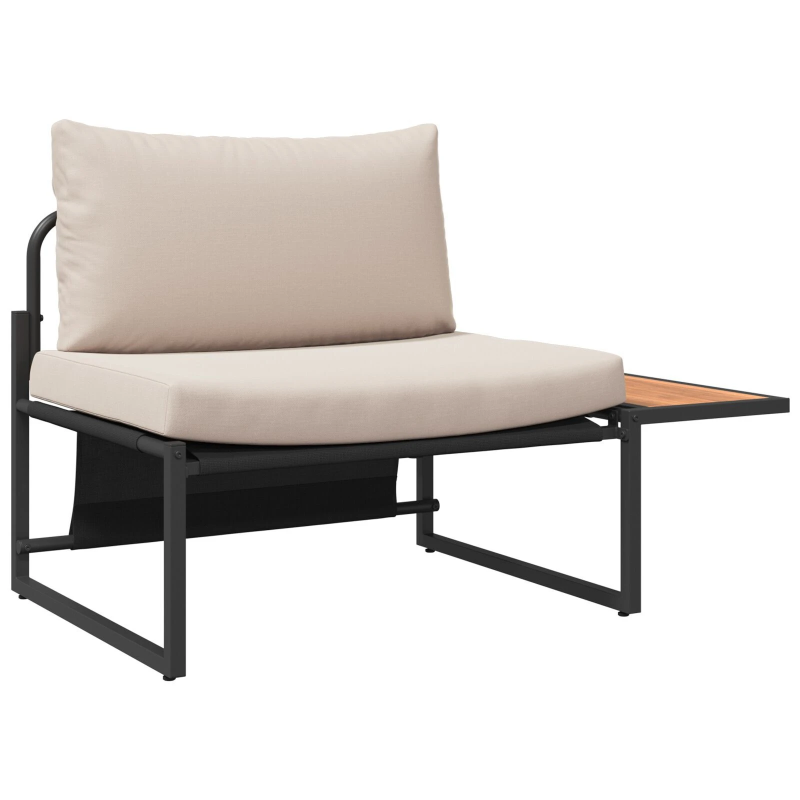 vidaXL Dārza ēdamgalds 3 pcs Pelēkbrūna Tērauds