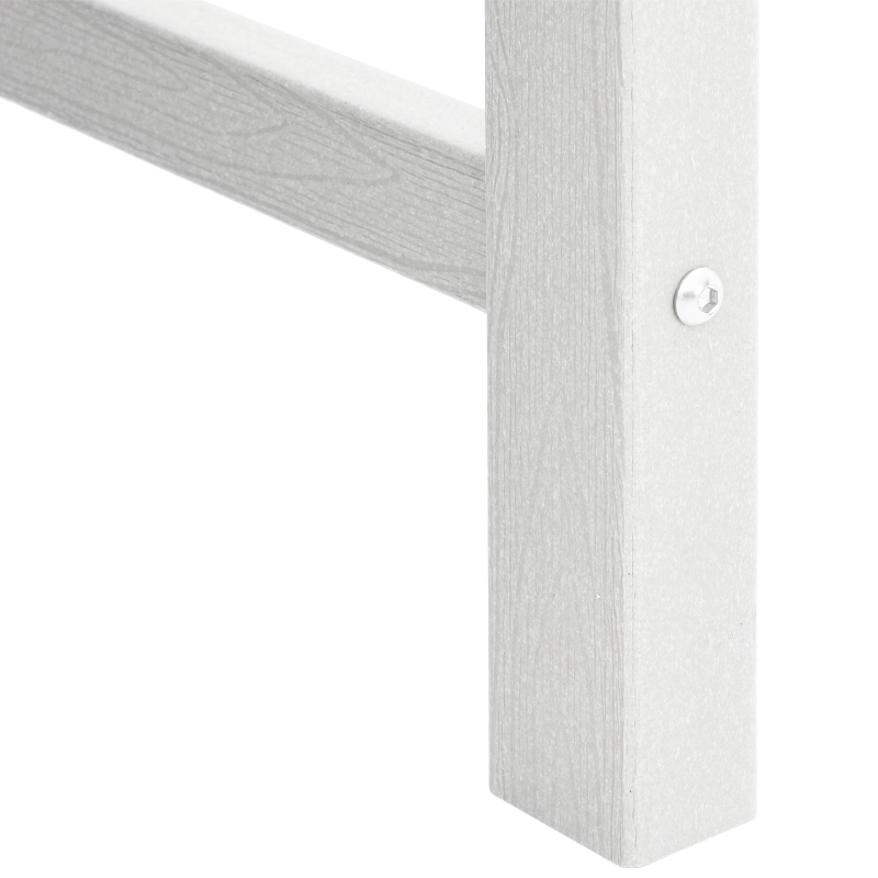 vidaXL Dārza krēsls 4 pcs Balts 65.5 x 59 x 88 cm Polietilēns