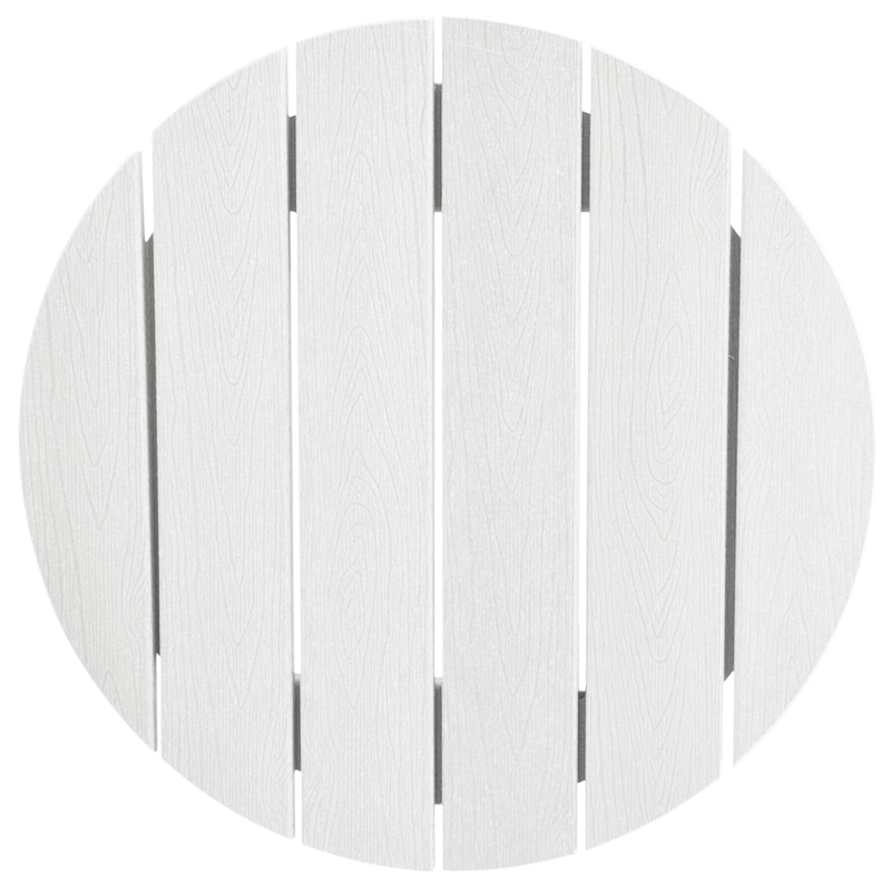 vidaXL Dārza bāra komplekts 3 pcs Balts HDPE