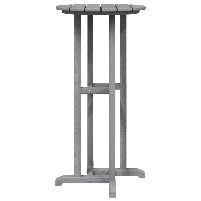 vidaXL Dārza bāra komplekts 3 pcs Gaiši pelēks HDPE