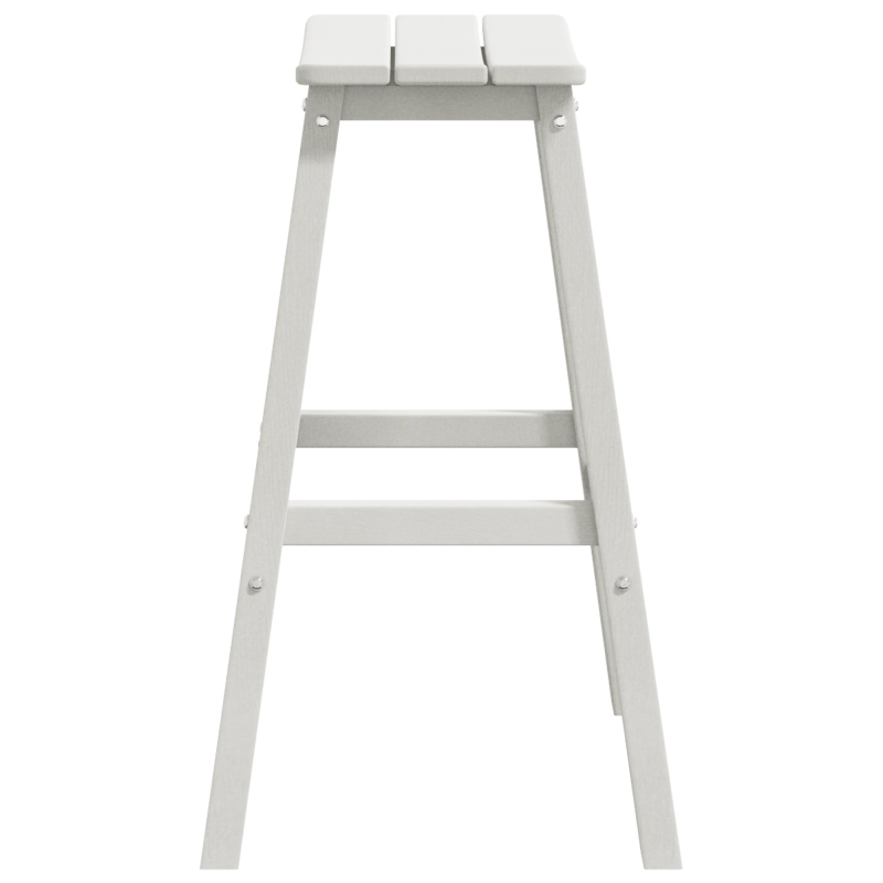 vidaXL Dārza bāra komplekts 6 pcs Balts HDPE