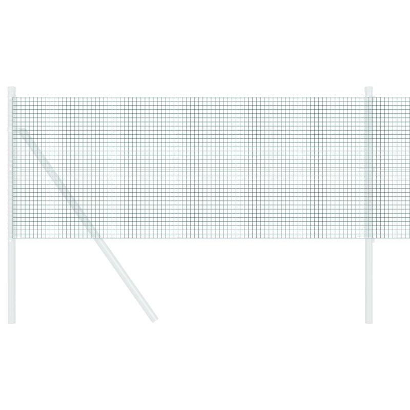 vidaXL Metinātās stieples žogs Zaļa 0.6 x 25 m