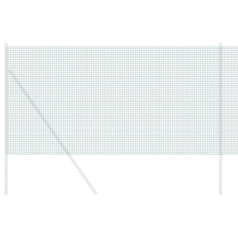 vidaXL Metinātās stieples žogs Zaļa 1.4 x 25 m